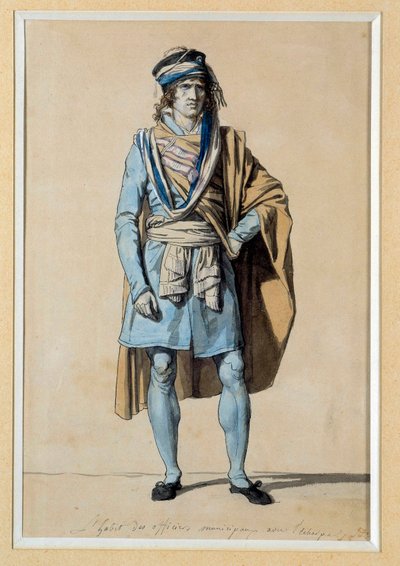 French Revolution: civic costume project 1793 “Municipal Officer