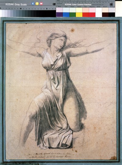 Hersilia: Representation of One of the Sabine Women Intervening Between Romulus and Tatius, King of the Sabines. Study for the Painting 