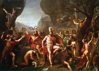 Leonidas at Thermopylae, 5th century BC, c1814 by Jacques Louis David