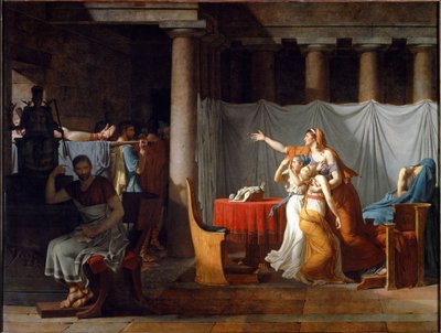 Lictors Bearing to Brutus the Bodies of his Sons by Jacques Louis David