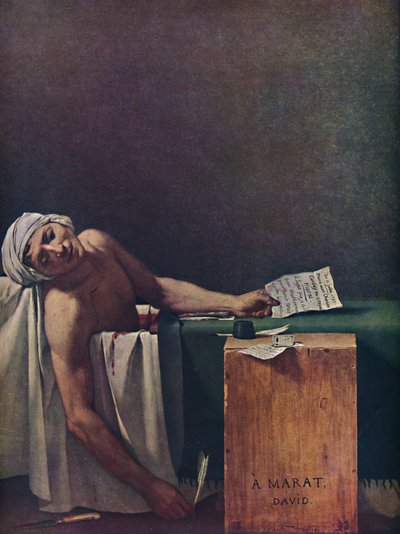 The Death of Marat by Jacques Louis David