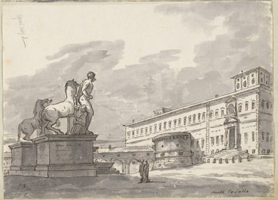 Monte Cavallo, with the Horse Tamers by Jacques Louis David