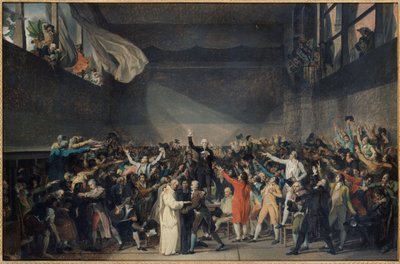 Oath of the Jeu de Paume, June 20 by Jacques Louis David