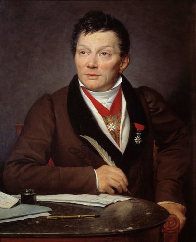 Portrait of Alexandre Lenoir, Archaeologist and Curator of the Museum of French Monuments by Jacques Louis David