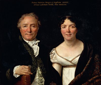 Portrait of Antonio Mongez and his wife by Jacques Louis David
