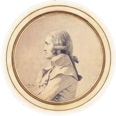 Portrait of Joseph-Nicolas Barbeau Dubarran, Half-Length, His Arms Folded by Jacques Louis David