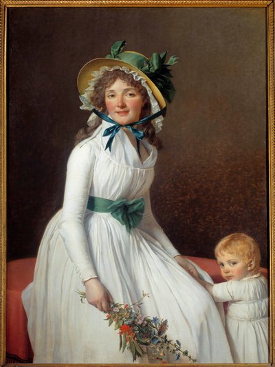 Portrait of Madame Seriziat with her son Emile by Jacques Louis David