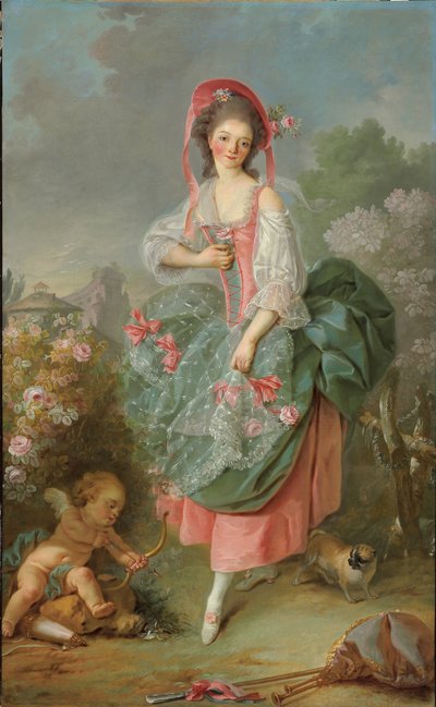 Portrait of Mademoiselle Guimard as Terpsichore by Jacques Louis David