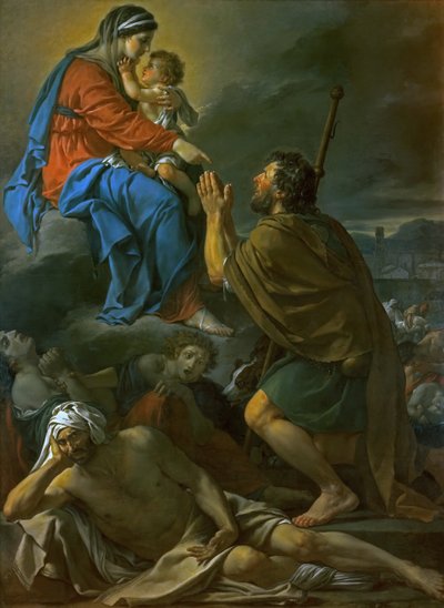Saint Roch Begs the Virgin Mary for Liberation from the Plague, 1780 by Jacques Louis David