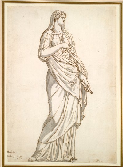 Study of the Sabine Statue from the Villa Medici by Jacques Louis David