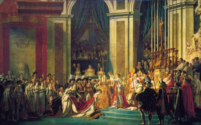 The Coronation of Napoleon at Notre-Dame de Paris on 2nd December 1804 by Jacques Louis David