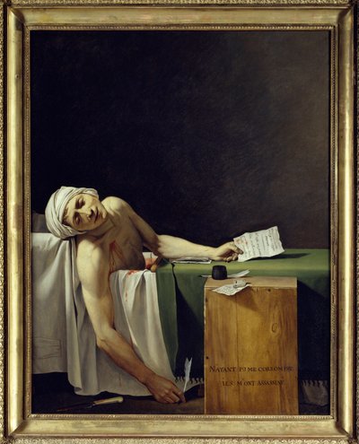 The Death of Marat. 1793. Louvre Museum Paris by Jacques Louis David