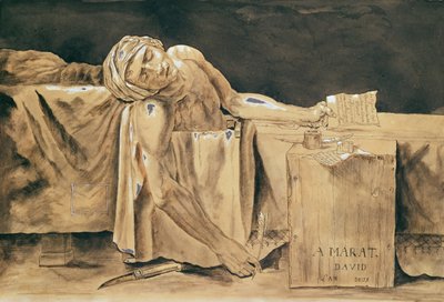 The Death of Marat, 1793 by Jacques Louis David