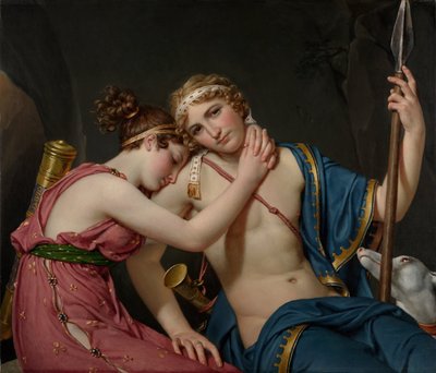 The Farewell of Telemachus and Eucharis, 1818 by Jacques Louis David