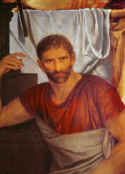 The Lictors Bring to Brutus the Bodies of His Sons (detail) by Jacques Louis David