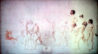 The Oath in the Tennis Court by Jacques Louis David