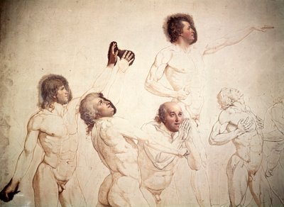 The Oath of the Tennis Court (detail) by Jacques Louis David