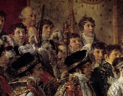 The Rite of Napoleon (Detail) by Jacques Louis David