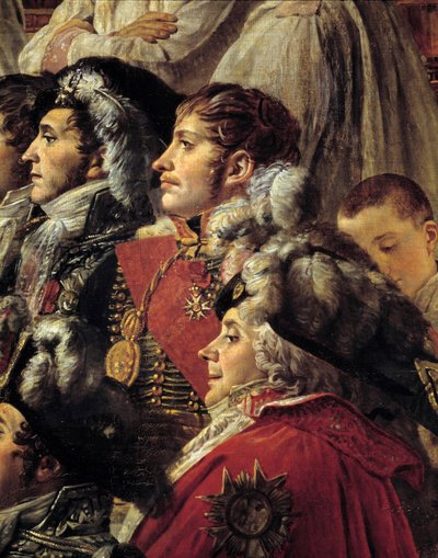 The Rite of Napoleon (detail) by Jacques Louis David
