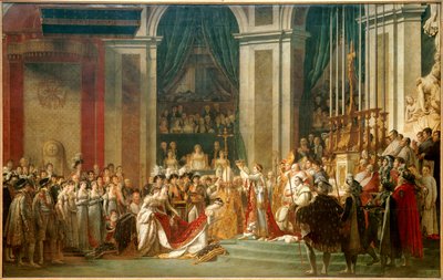 The Consecration of the Emperor Napoleon I and Coronation of the Empress Josephine by Jacques Louis David