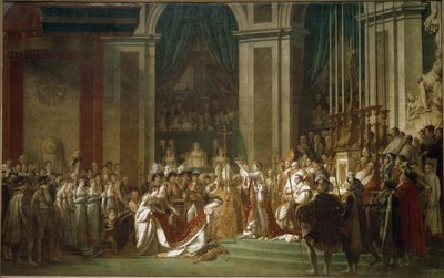 The Consecration of the Emperor Napoleon I and Coronation of the Empress Josephine by Jacques Louis David