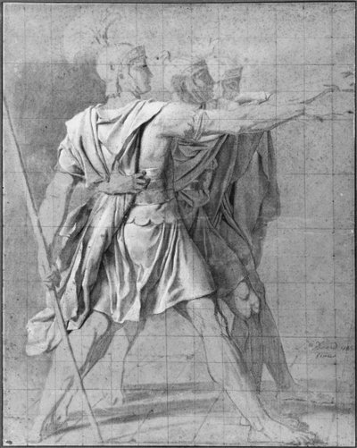 The Three Horatii Brothers, Study for 