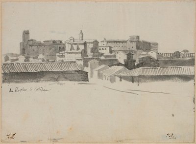 View from the Colosseum, Rome by Jacques Louis David