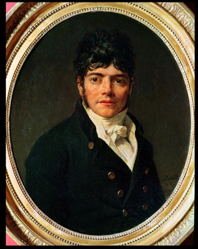Medallion Portrait of the Comte Esteve, 1804 by Jacques Louis David