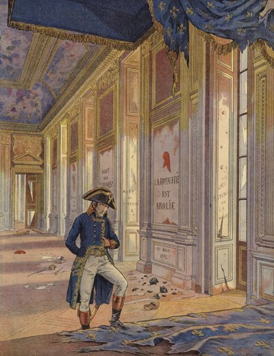 Napoleon Bonaparte Among the Ruins of the Tuileries Palace by Jacques Marie Gaston Onfray de Breville (Job)