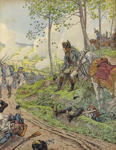 Napoleon Bonaparte at Marengo by Jacques Marie Gaston Onfray de Breville (Job)
