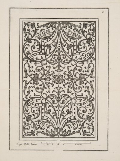 Design for Parterre, from Theatre des Plans et Jardinages, pub.1652 by Jacques Mollet