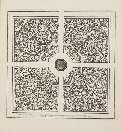 Design for Parterre, from Theatre des Plans et Jardinages, pub.1652 by Jacques Mollet