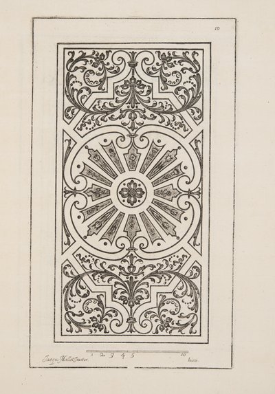 Design for Parterre, from Theatre des Plans et Jardinages, pub. 1652 by Jacques Mollet