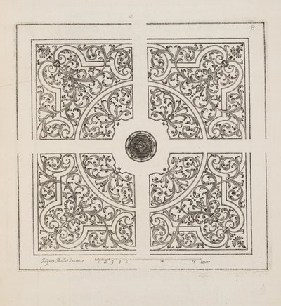 Design for Parterre, from Theatre des Plans et Jardinages, pub.1652 by Jacques Mollet