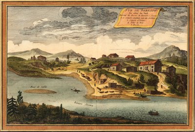 View of Beryozovo from the Sosva River, 1760 by Jacques Nicolas Bellin