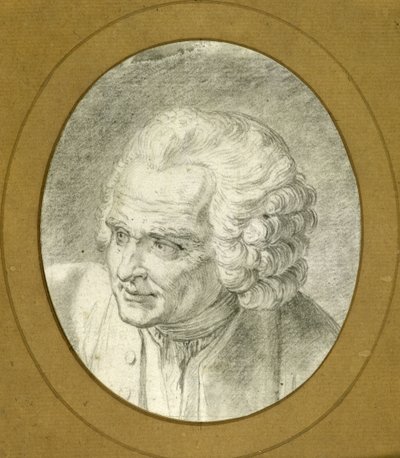 Portrait of Jean-Jacques Rousseau, 1775 by Jacques Philippe Caresme
