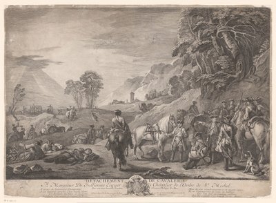 Cavalry at Rest by Jacques Philippe Le Bas