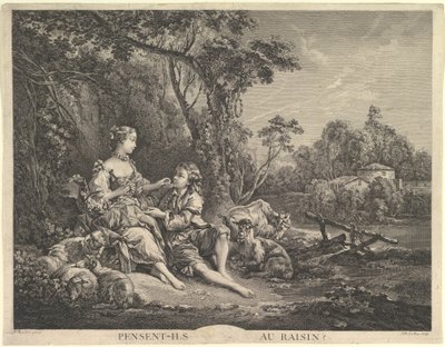 Are They Thinking About the Grape by Jacques Philippe Le Bas