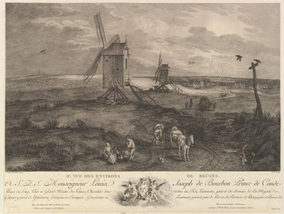 Second View of the Surroundings of Bruges by Jacques Philippe Le Bas