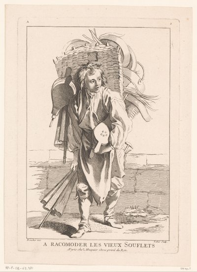 Bellows Seller (Cris de Paris) by Jacques Philippe Le Bas