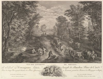 View of the Surroundings of Bruges by Jacques Philippe Le Bas