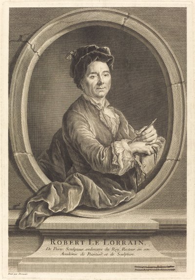 Robert le Lorrain by Jacques Philippe Le Bas after Hubert Drouais
