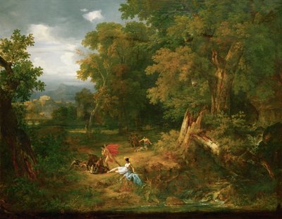 Meleager Kills the Wild Boar of Calydon by Jacques Raymond Brascassat