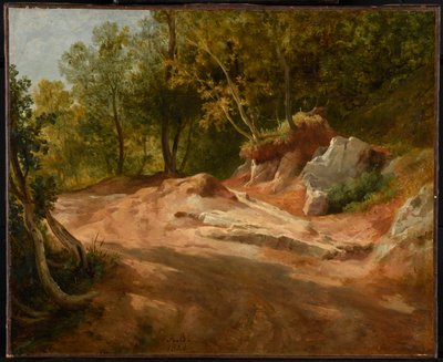Rocks in the Forest by Jacques Raymond Brascassat
