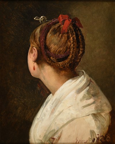 Head of a Young Roman Woman by Jacques Raymond Brascassat
