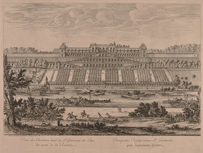 Chateau of St. Germain en Laye from the River by Jacques Rigaud