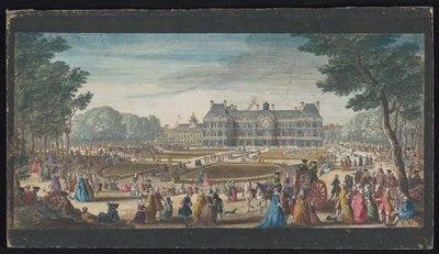 View of the Palais du Luxembourg in Paris Seen from the Garden by Jacques Rigaud