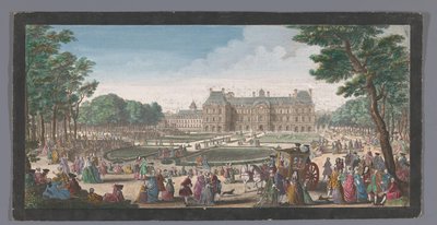 View of the Palais du Luxembourg in Paris Seen from the Garden by Jacques Rigaud