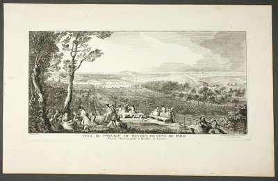 Landscape View of Meudon towards Paris by Jacques Rigaud