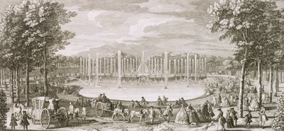 View of the Fountain of Neptune, Versailles by Jacques Rigaud